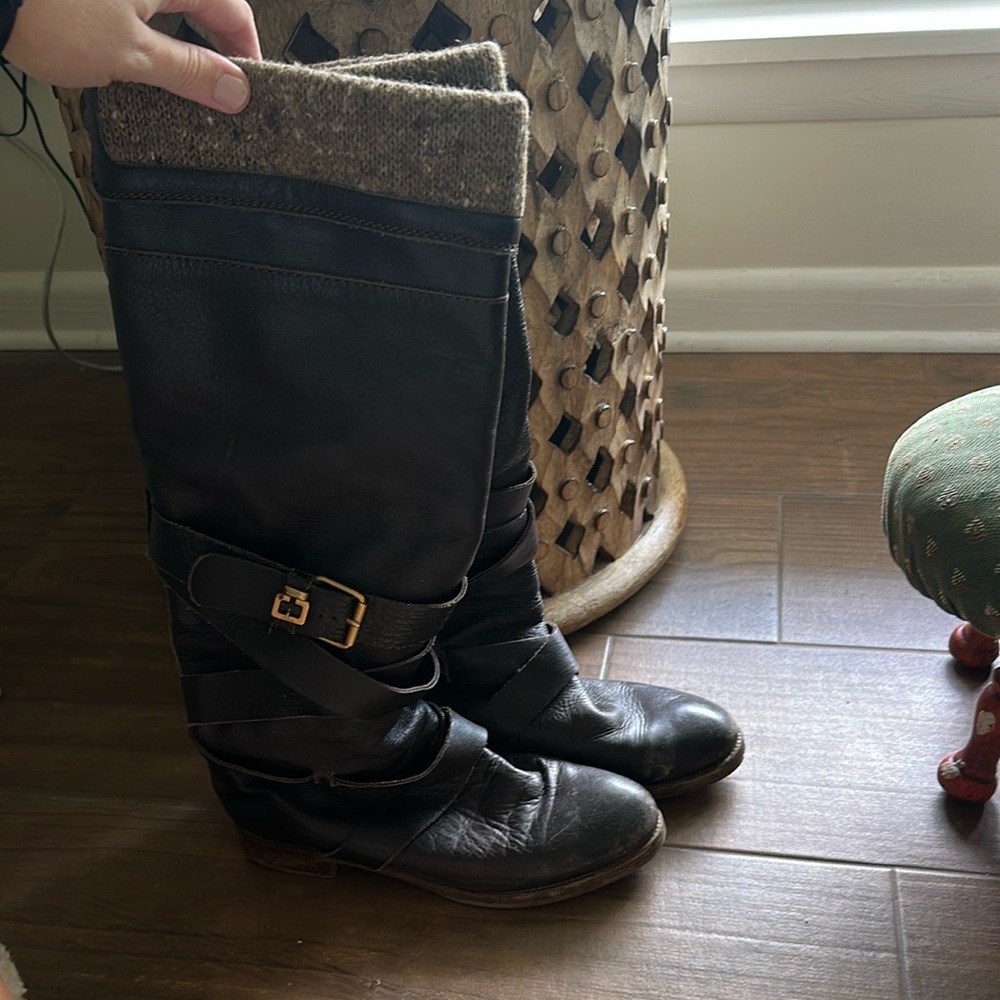 Chloe Prince Paddington Knee High Boots, size 8